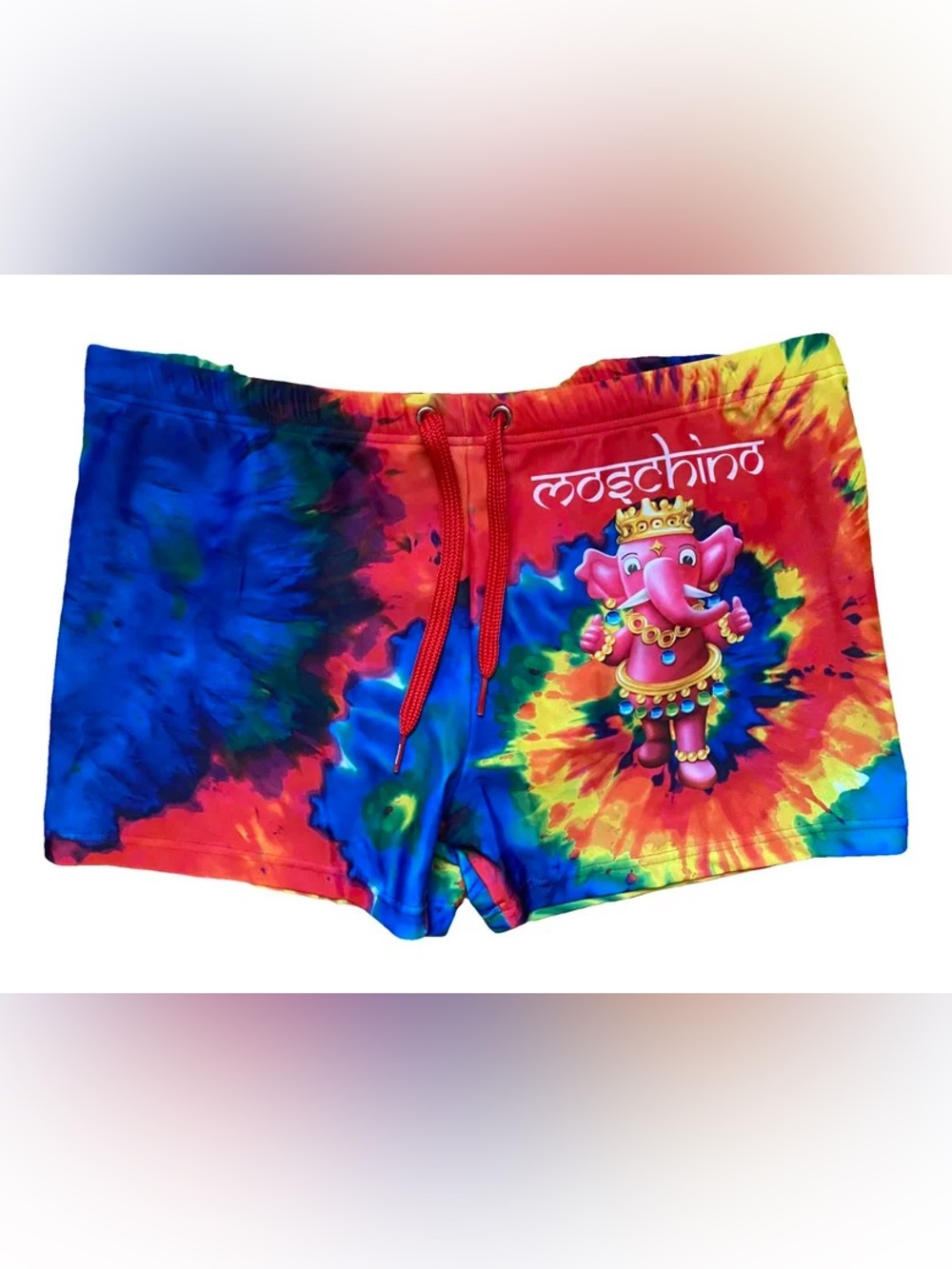 Moschino Tie-Dye Logo Swim Shorts - Multi